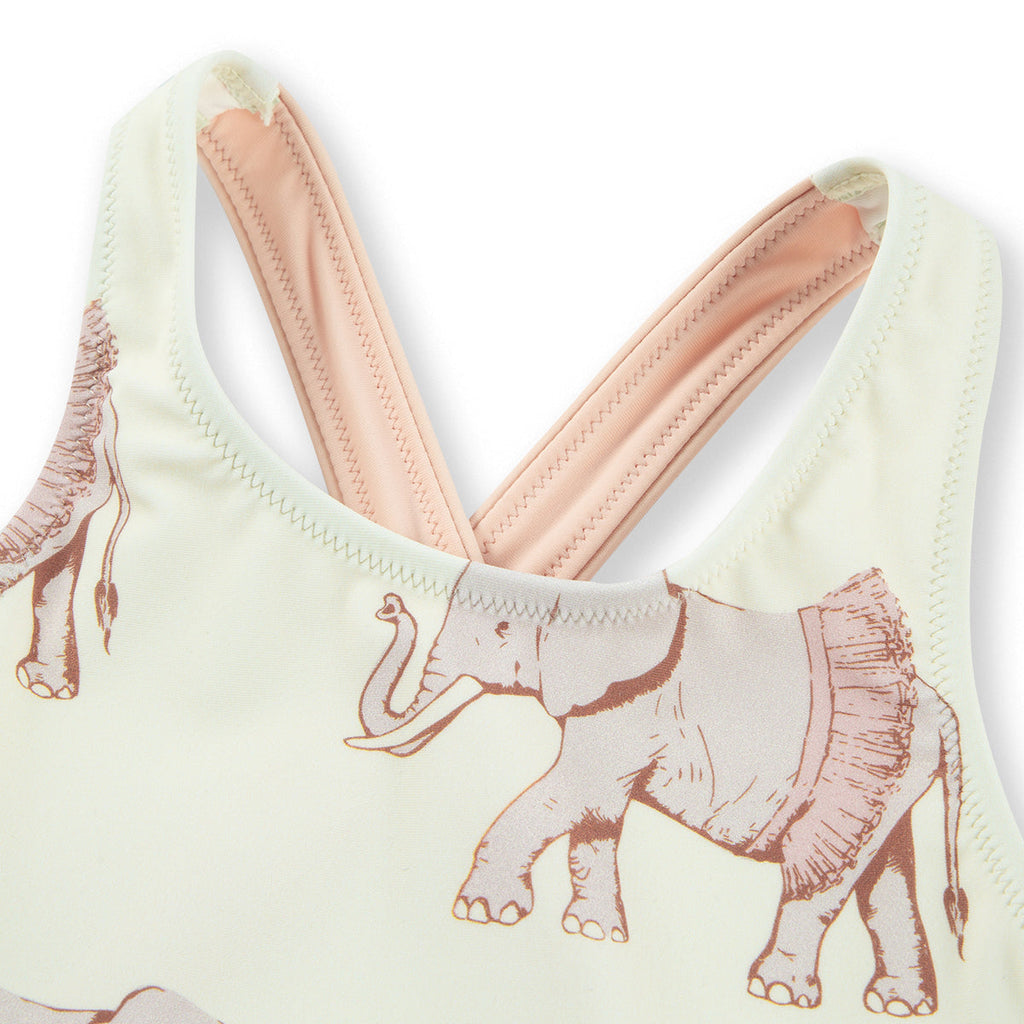 Milkbarn Tutu Elephant Ruffle Waist Suspender Swimsuit | Playroom Avenue