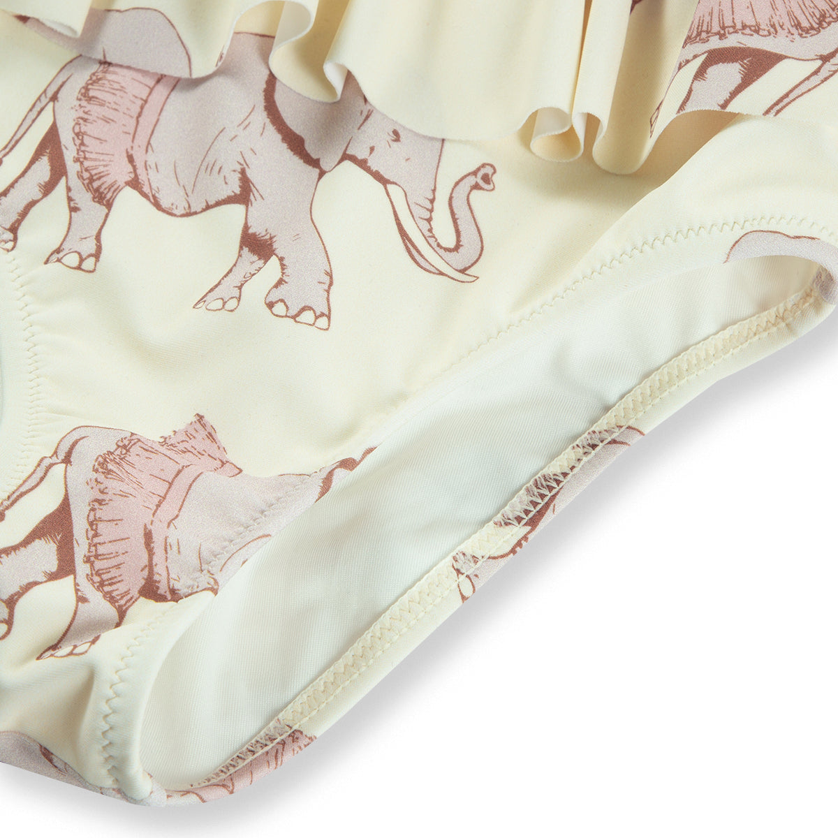 Milkbarn Tutu Elephant Ruffle Waist Suspender Swimsuit | Playroom Avenue