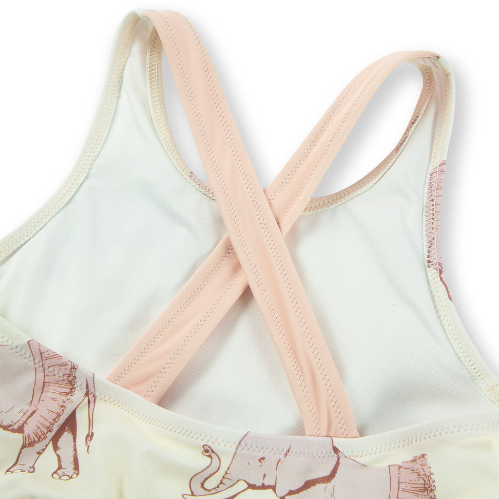 Milkbarn Tutu Elephant Ruffle Waist Suspender Swimsuit | Playroom Avenue