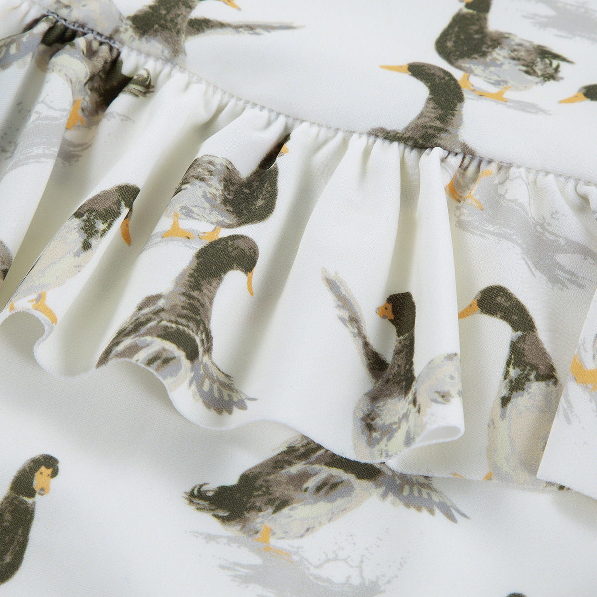 Milkbarn Duck Ruffle Waist Suspender Swimsuit