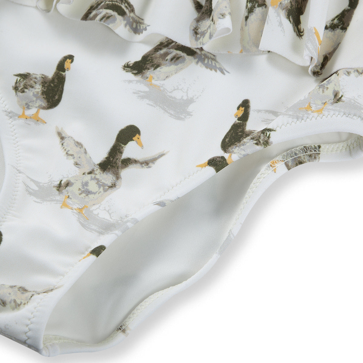 Milkbarn Duck Ruffle Waist Suspender Swimsuit