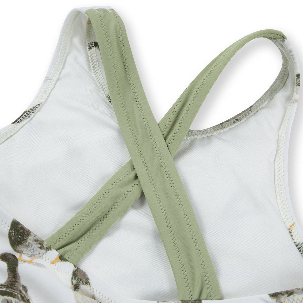 Milkbarn Duck Ruffle Waist Suspender Swimsuit