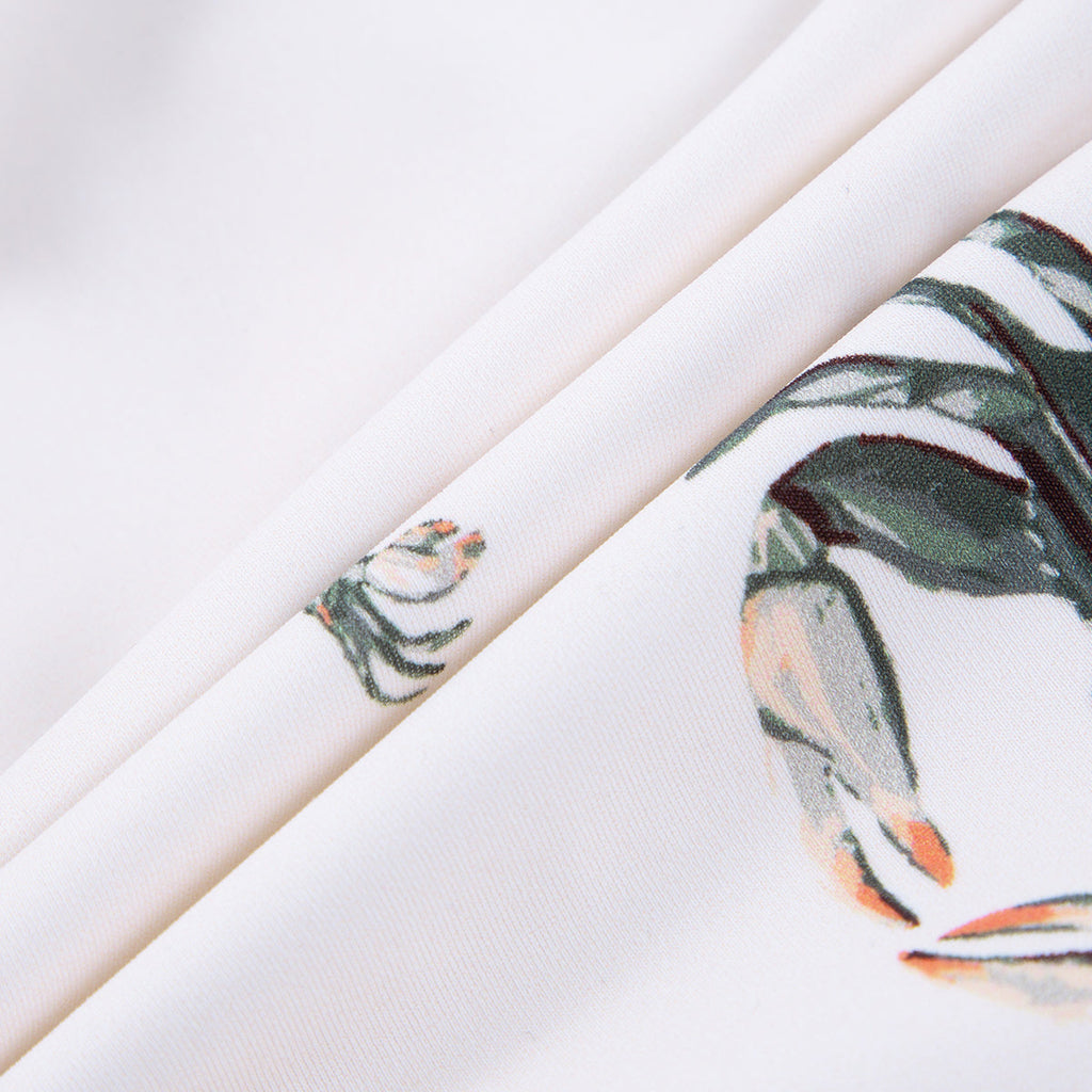 Milkbarn Coastal Crab Ruffle Waist Suspender Swimsuit