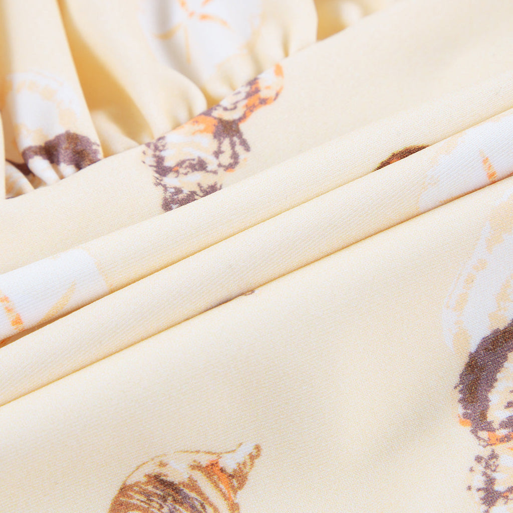 Milkbarn Seashells Ruffle Waist Suspender Swimsuit | Playroom Avenue