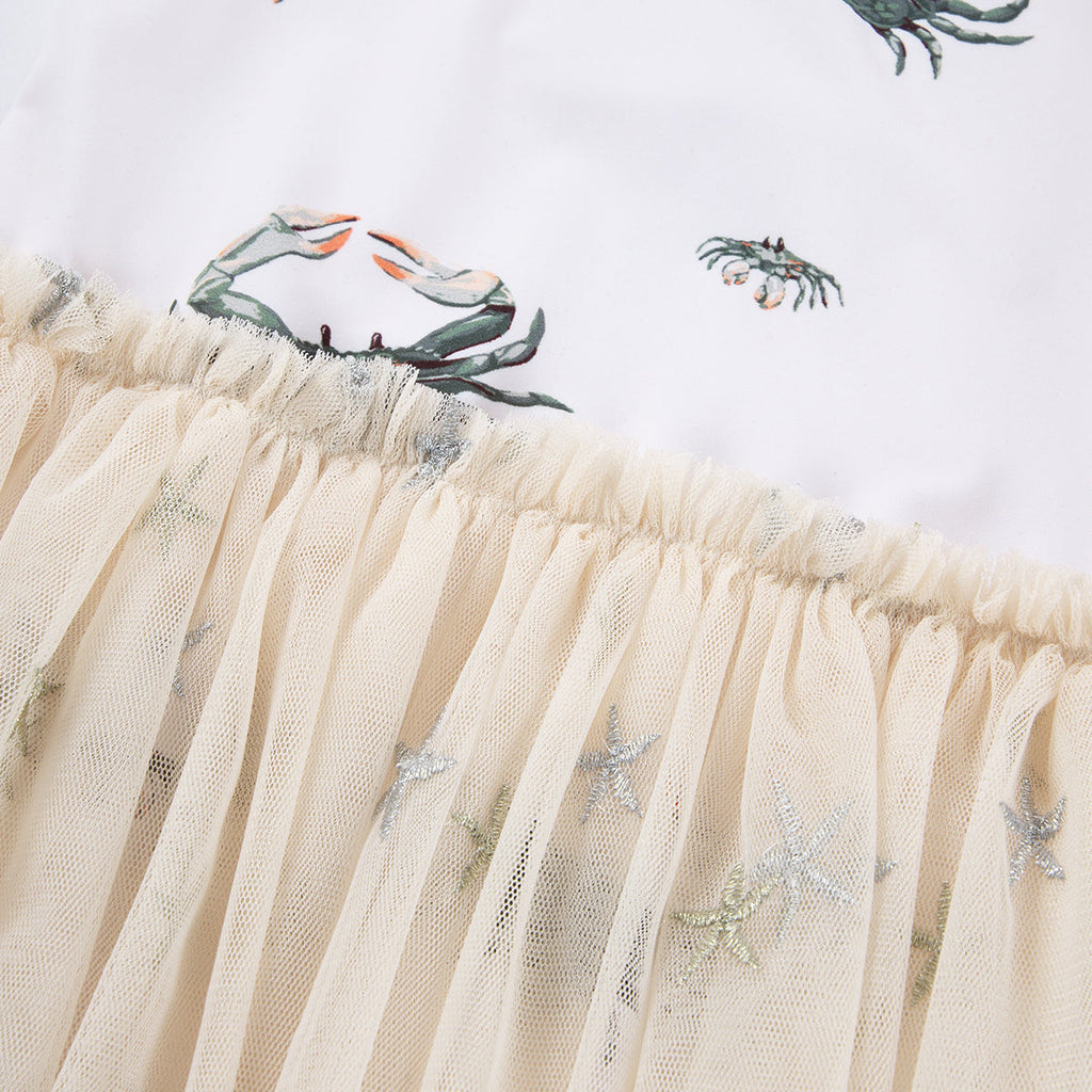 Milkbarn Coastal Crab Ballet Skirt Swimsuit | Playroom Avenue