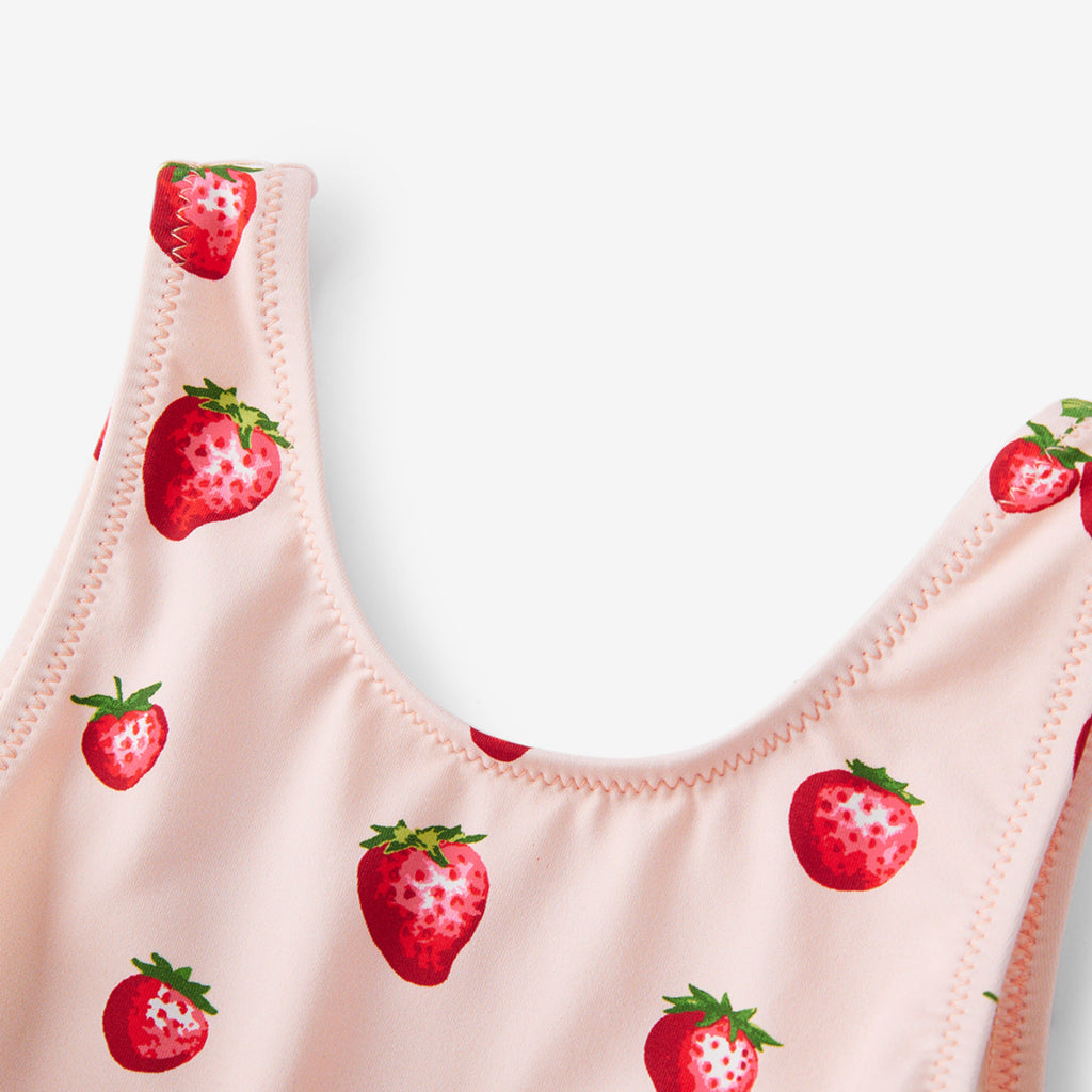 Milkbarn Strawberry Ballet Skirt Swimsuit | Playroom Avenue