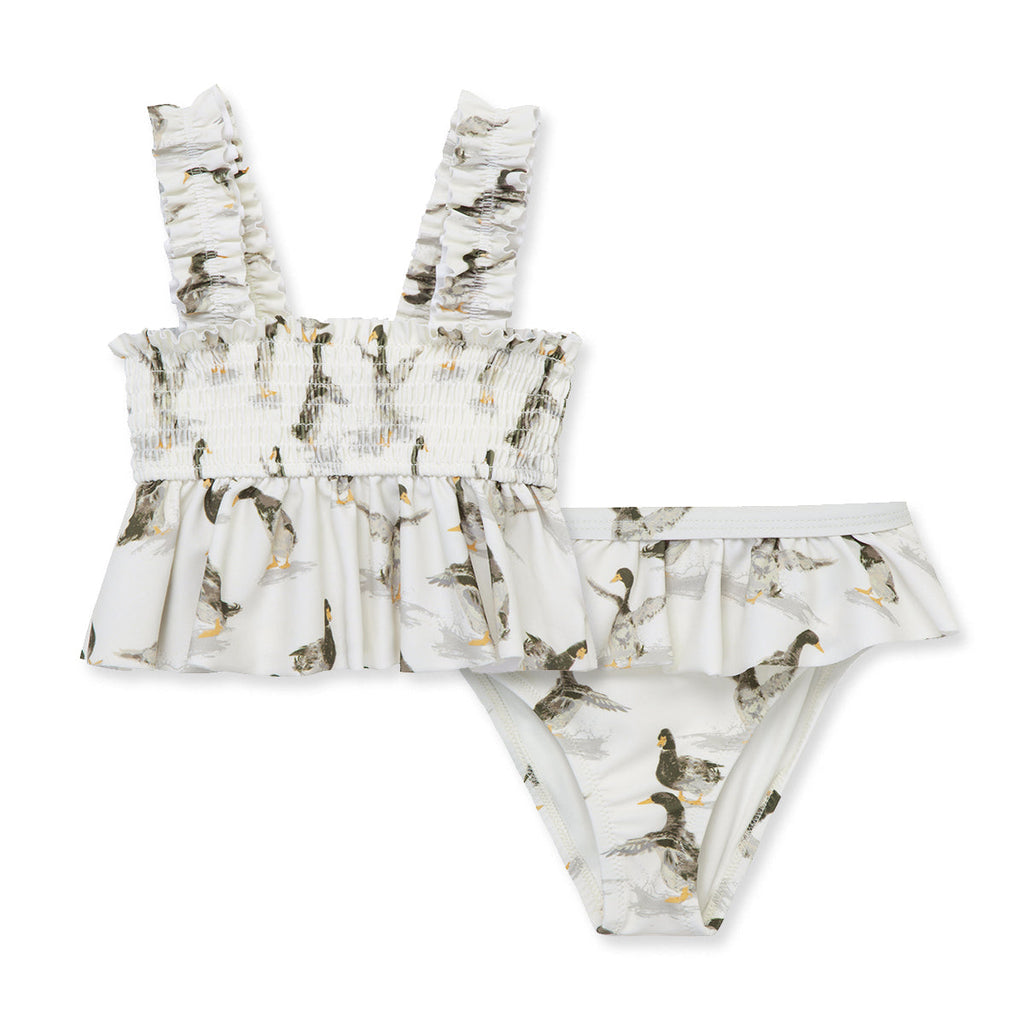 Milkbarn Duck Ruffle Two Piece Swimsuit