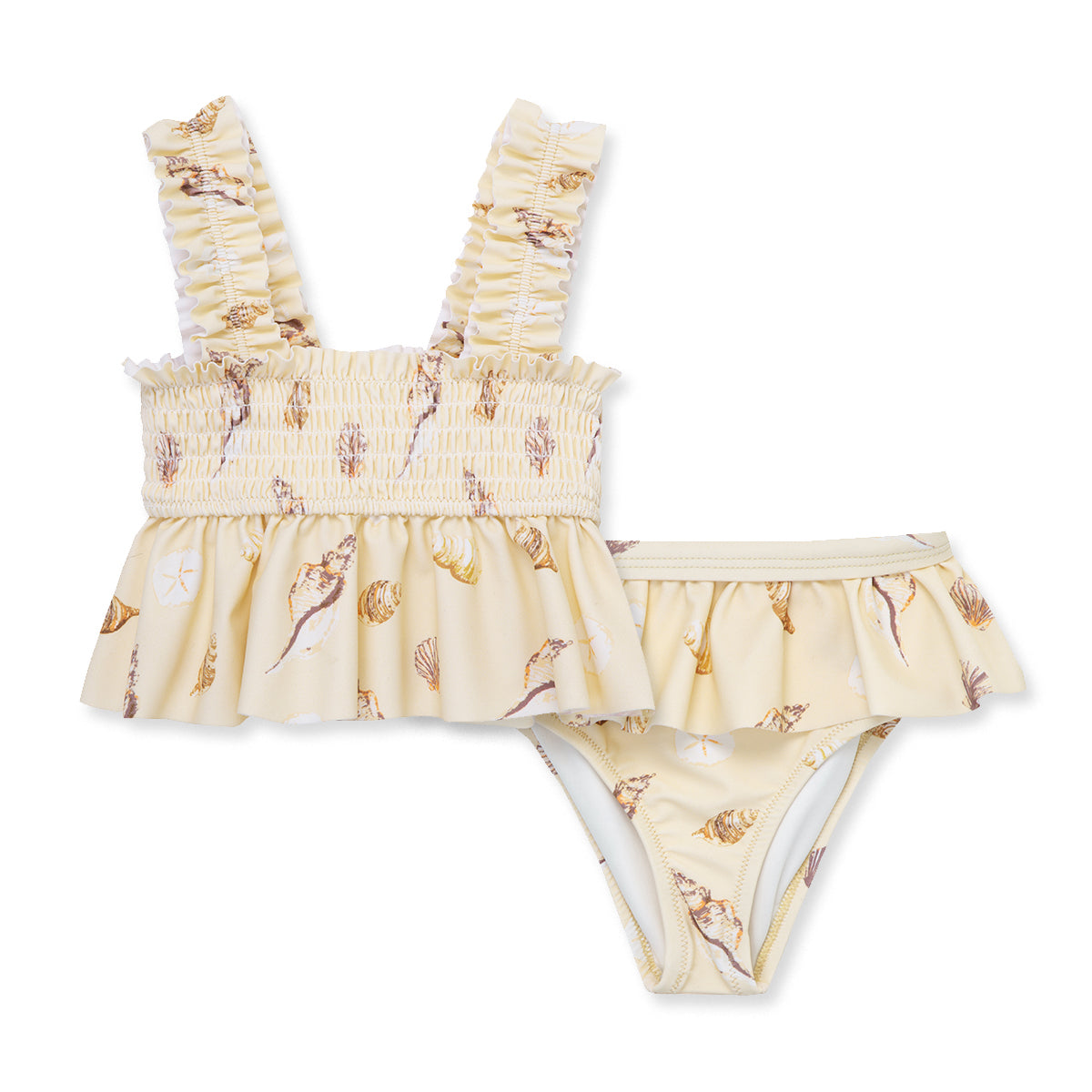 Milkbarn Seashells Ruffle Two Piece Swimsuit