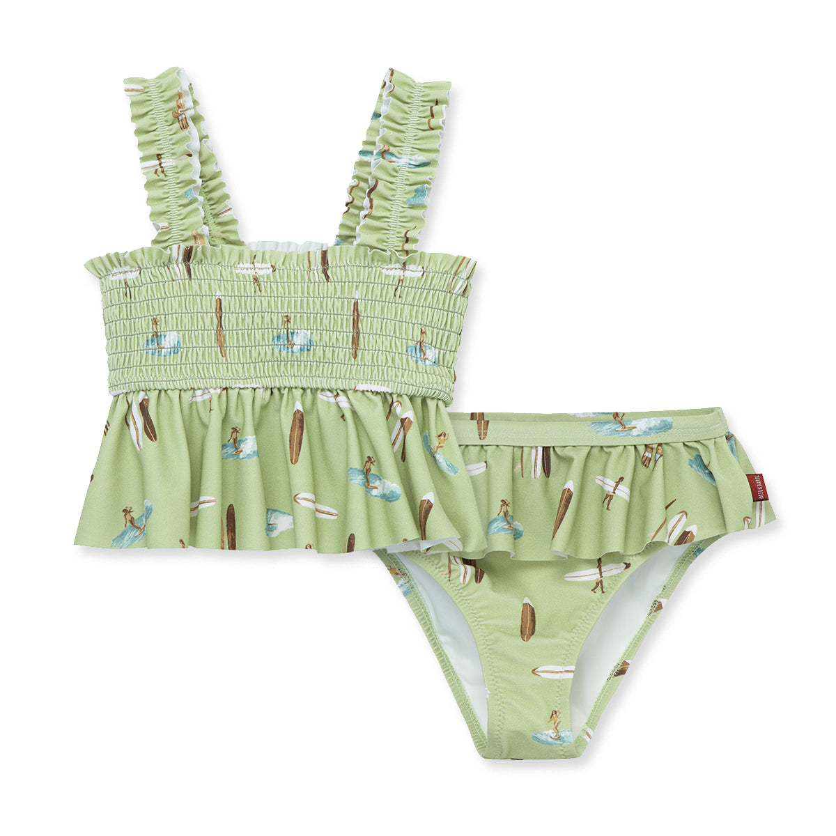 Milkbarn Summer Surf Ruffle Two Piece Swimsuit | Playroom Avenue