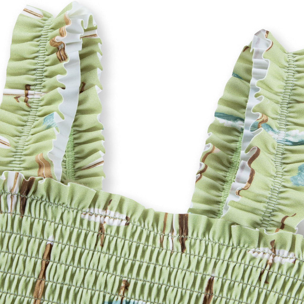 Milkbarn Summer Surf Ruffle Two Piece Swimsuit | Playroom Avenue