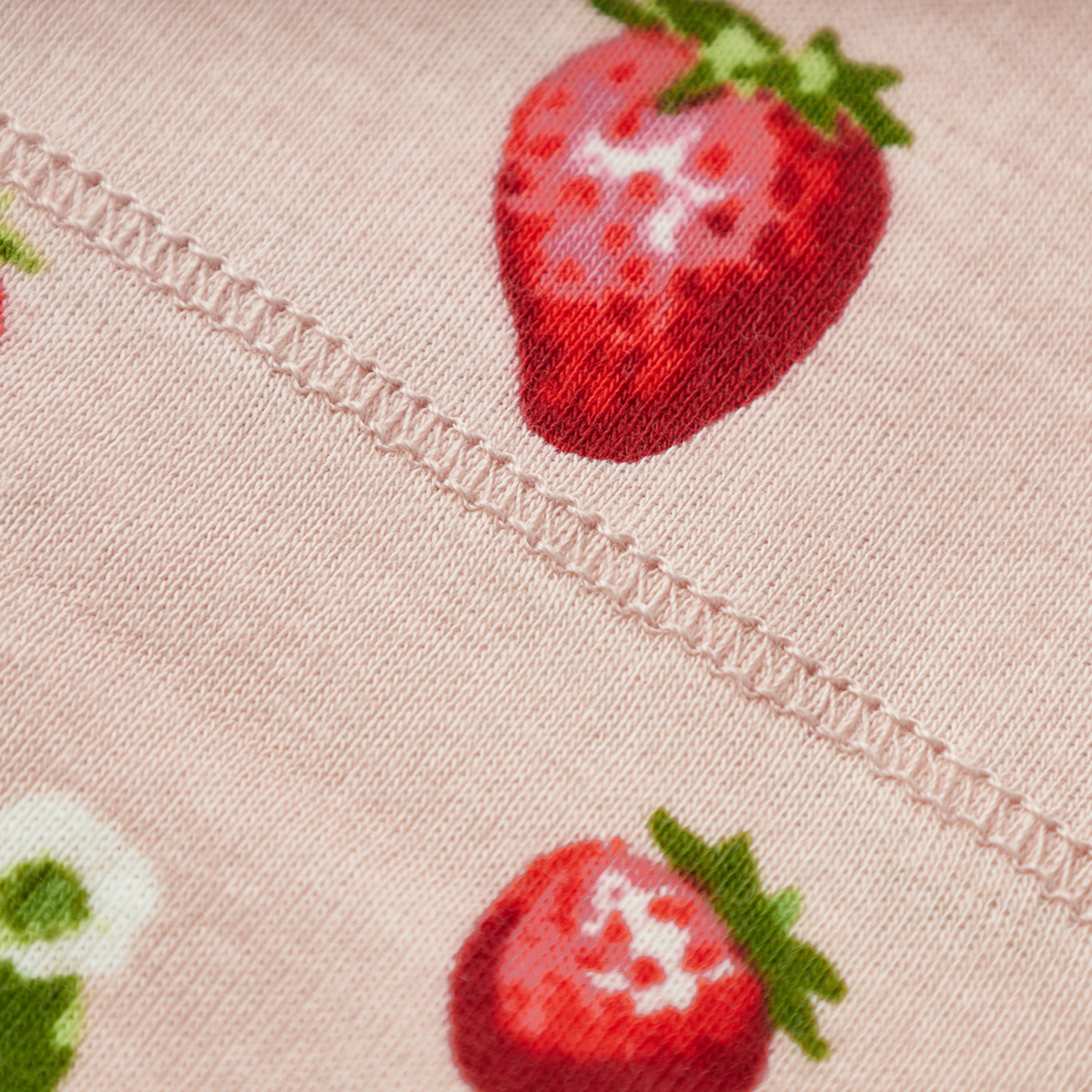 Milkbarn Strawberry Organic Cotton Newborn Gown & Hat Set | Playroom Avenue