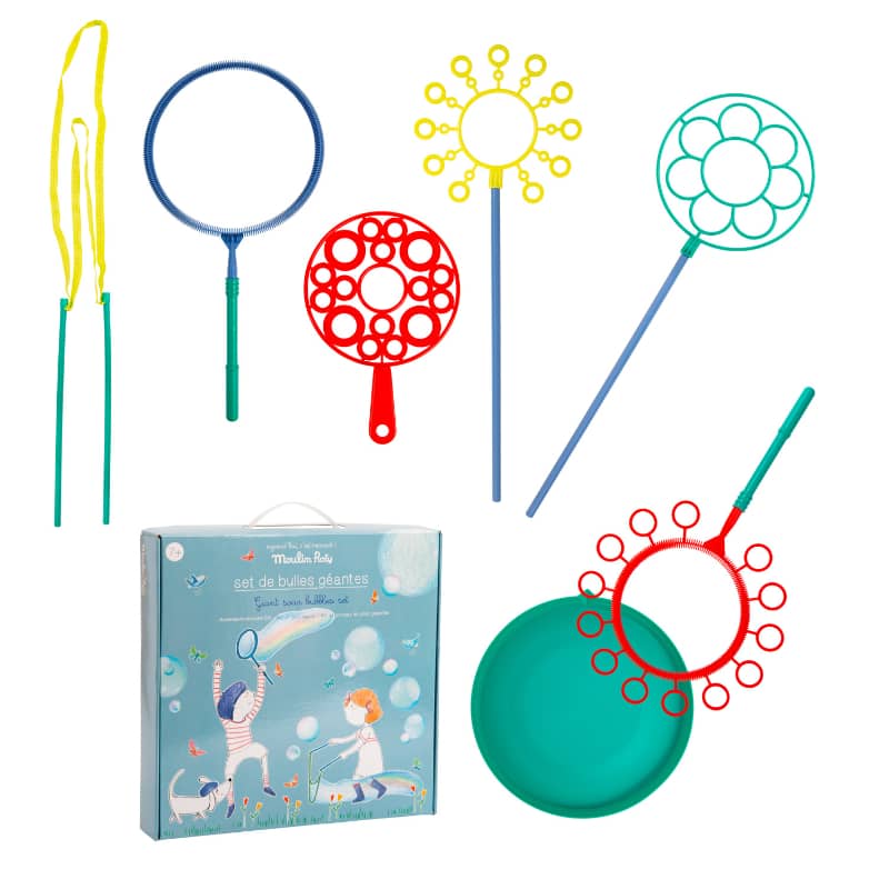 Moulin Roty Assorted Giant Soap Bubble Makers | Playroom Avenue