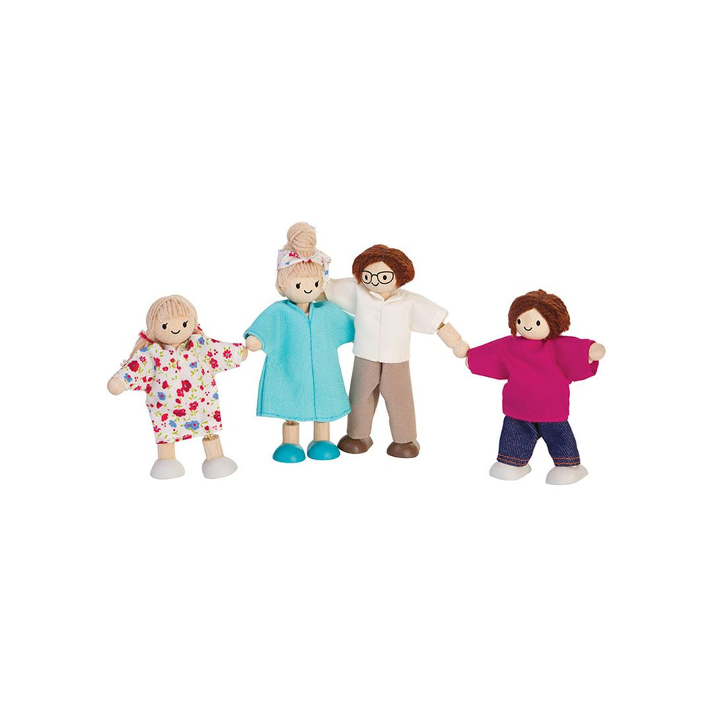 PlanToys Doll Family - Light Skin Tone - Brown Hair | Playroom Avenue