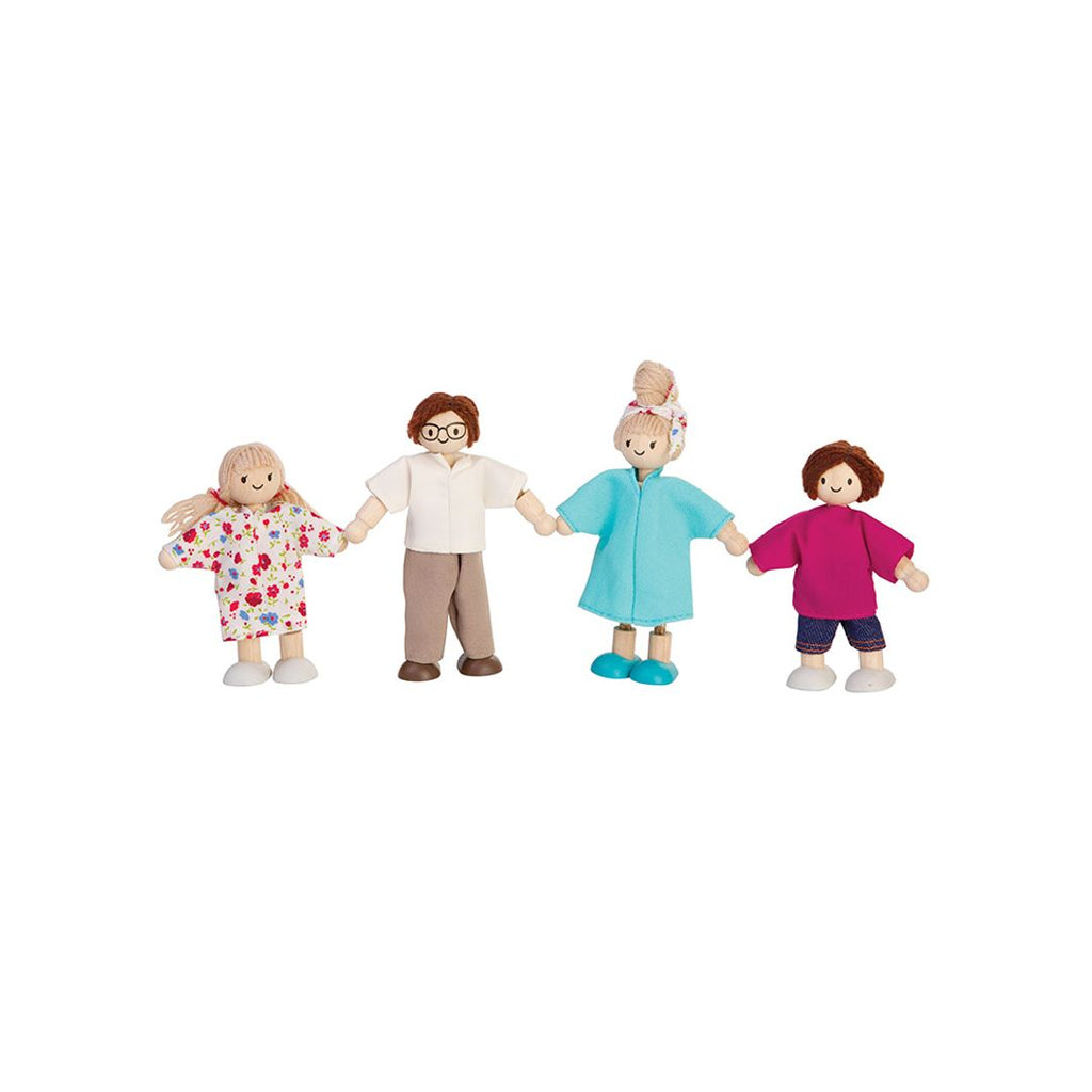 PlanToys Doll Family - Light Skin Tone - Brown Hair | Playroom Avenue