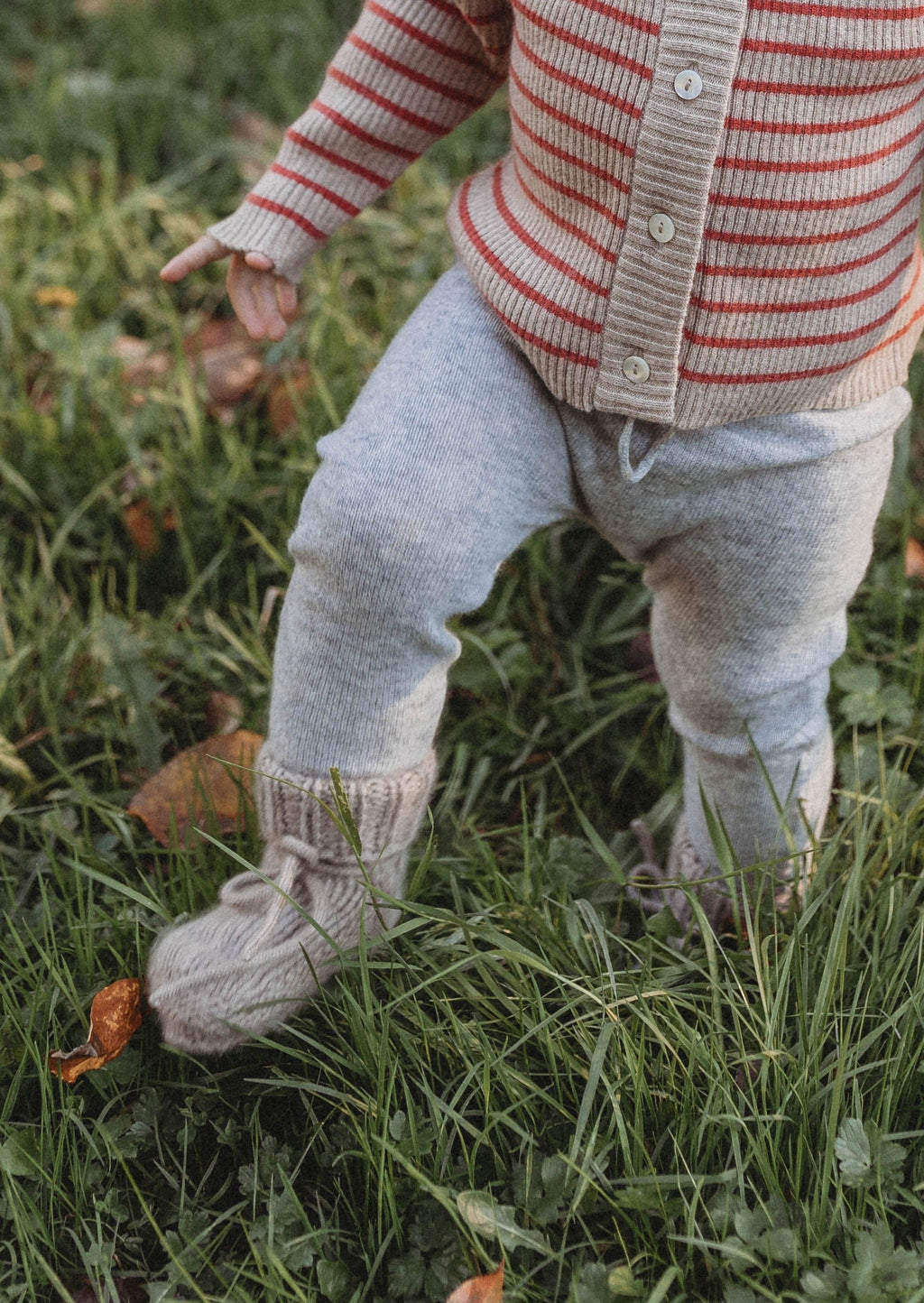 La Petit Lapin Cashmere Booties | Gray | Playroom Avenue