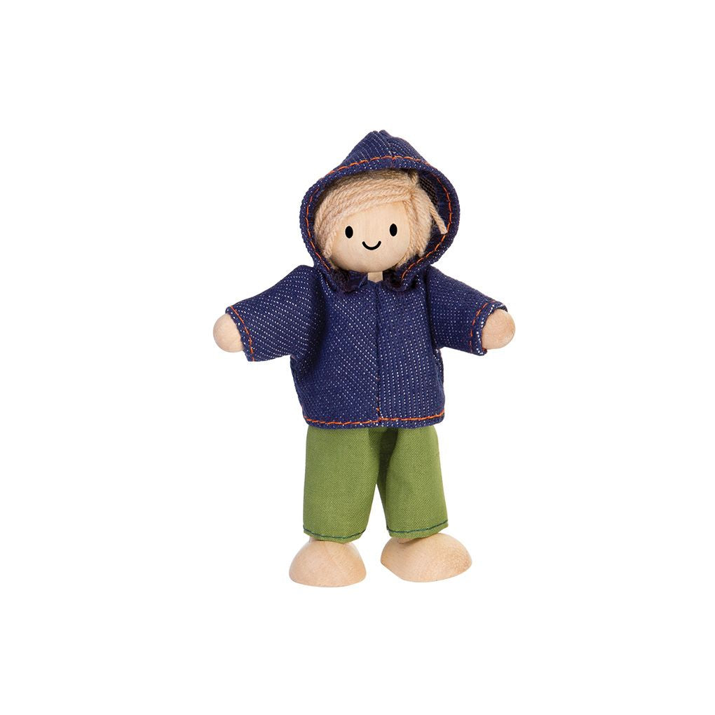 PlanToys Boy Dollhouse Figure - Fair Skin Tone | Playroom Avenue