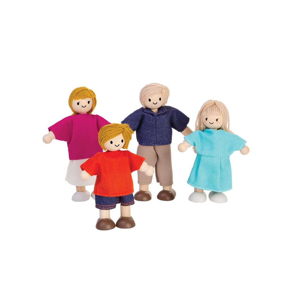 PlanToys Doll Family - Light Skin Tone - Blonde Hair | Playroom Avenue