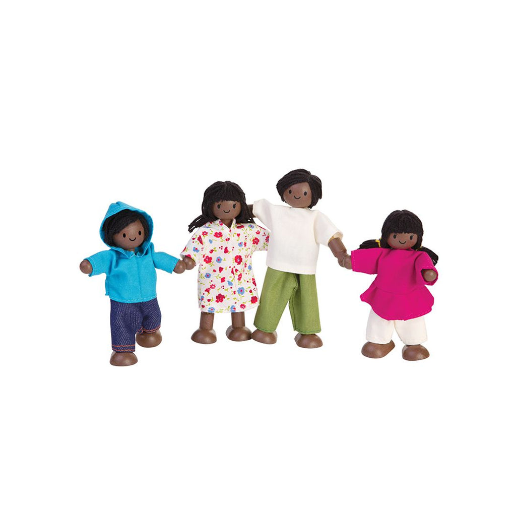 PlanToys Doll Family - Dark Skin Tone | Playroom Avenue