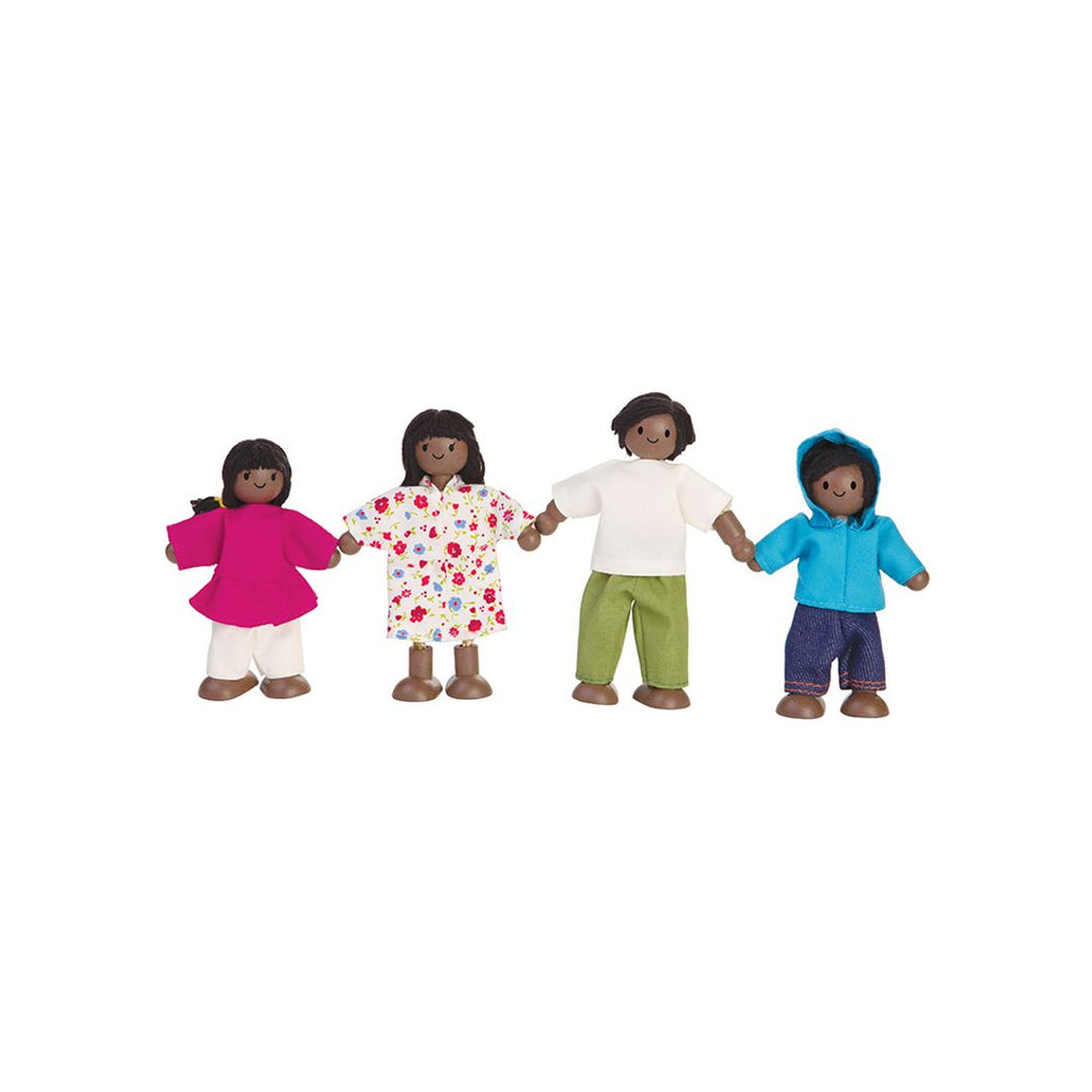 PlanToys Doll Family - Dark Skin Tone | Playroom Avenue