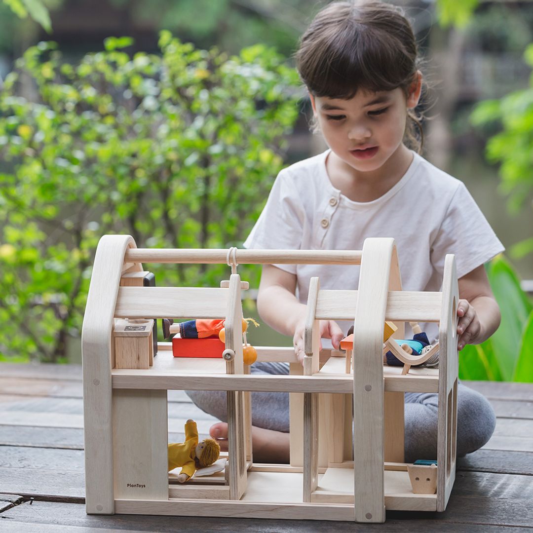 PlanToys Slide N Go Dollhouse | Playroom Avenue