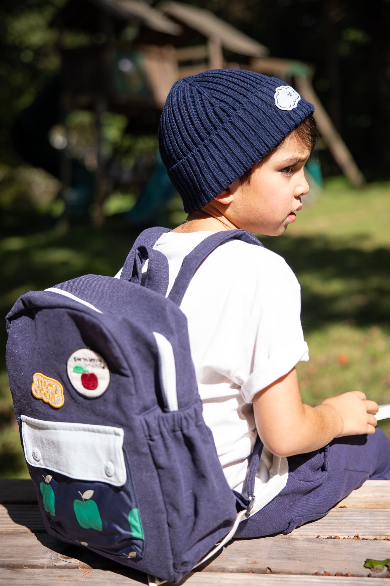 Mon Coeur Recycled Materials Apple Backpack