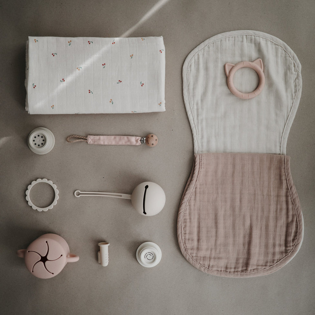 Mushie Organic Cotton Muslin Burp Cloth 2-Pack | Playroom Avenue