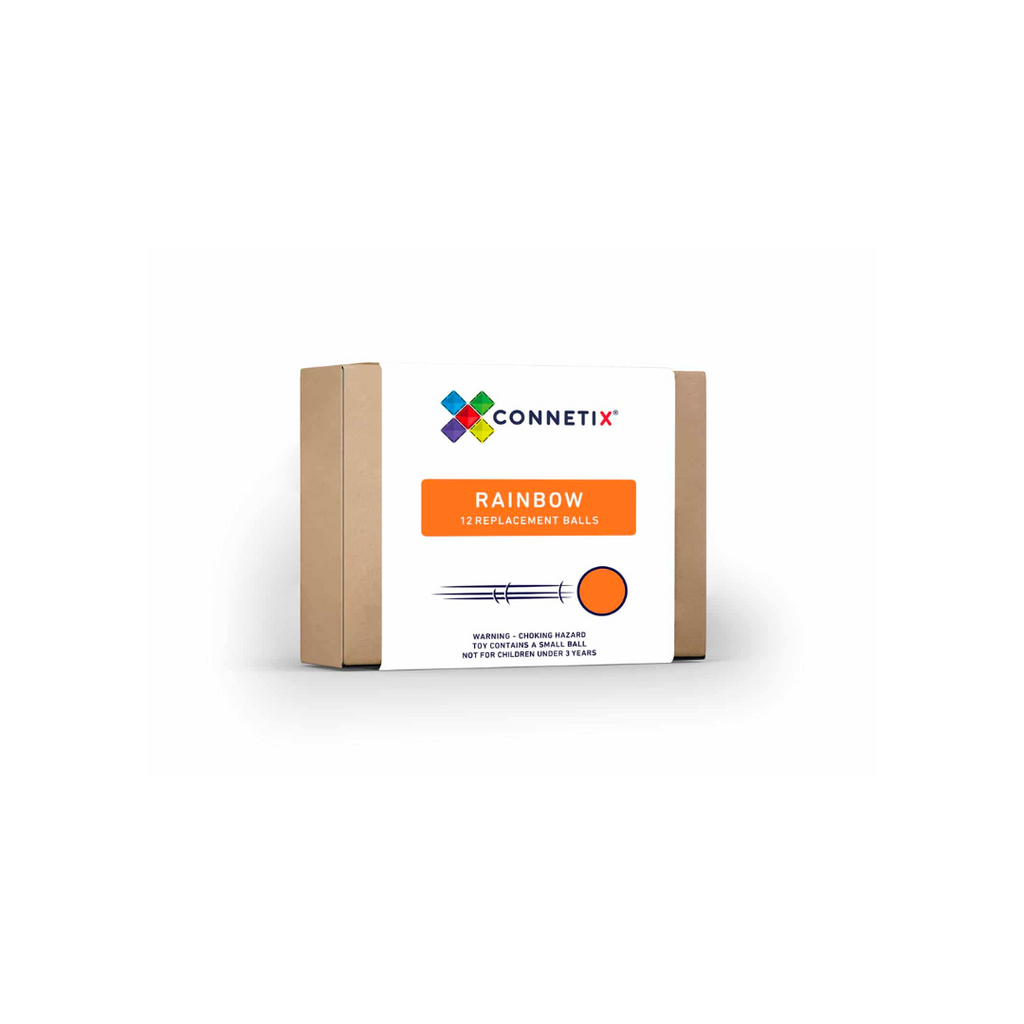 Connetix Magnetic Tiles | Rainbow Replacement Ball Pack (12 pcs) | Playroom Avenue