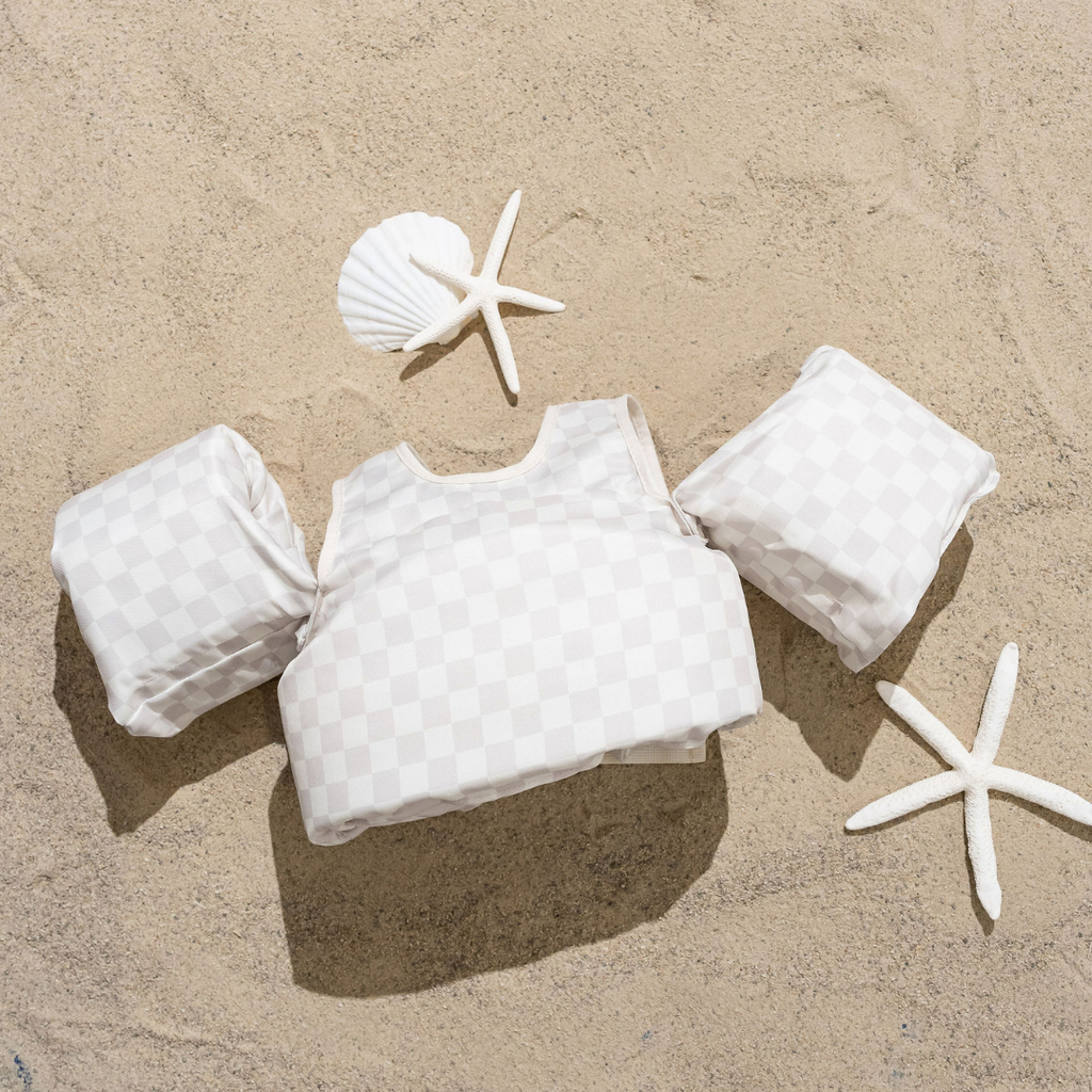 Dripfloats Neutral Checkered Kids Float