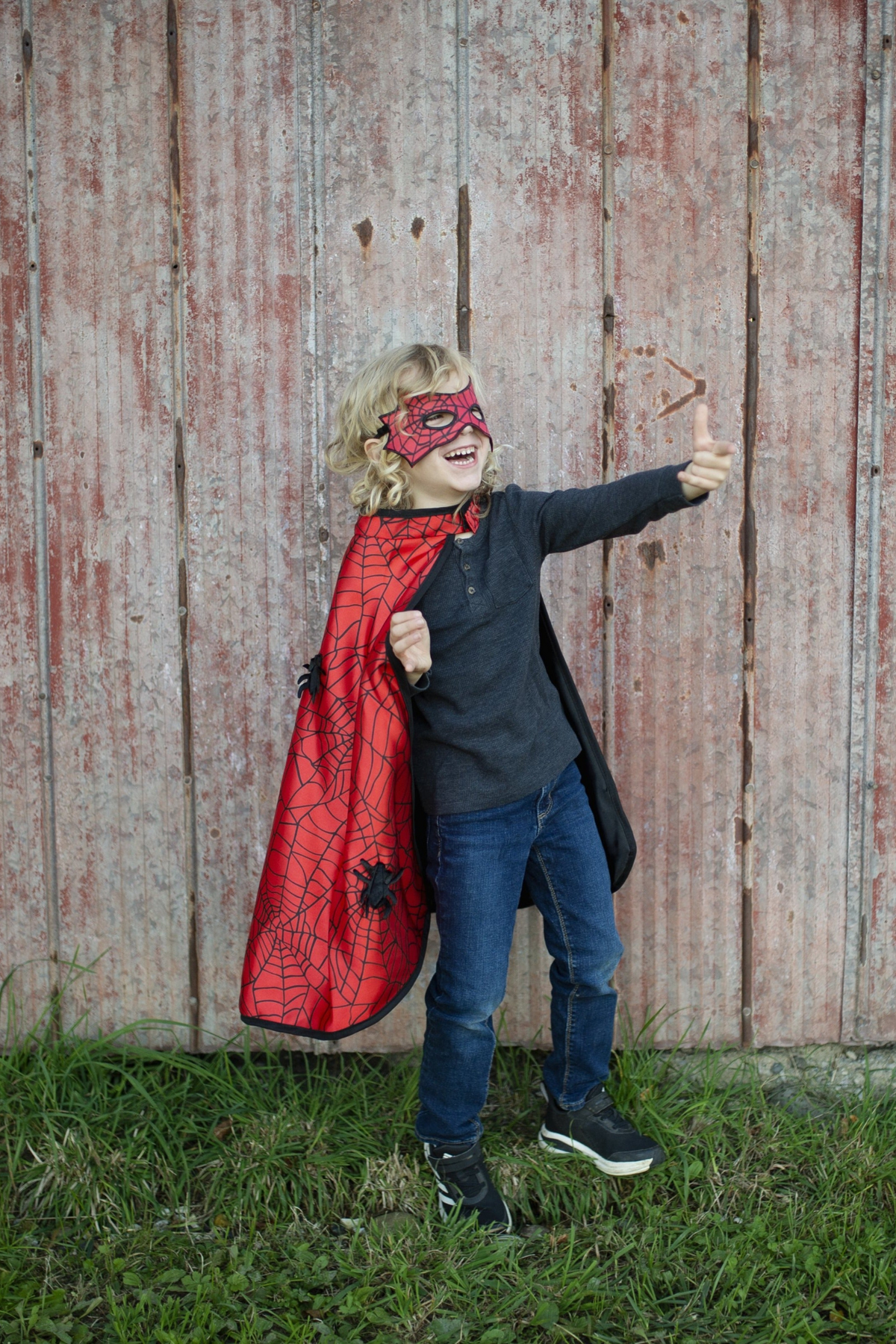 Great Pretenders Spider Bat Reversible Cape and Mask