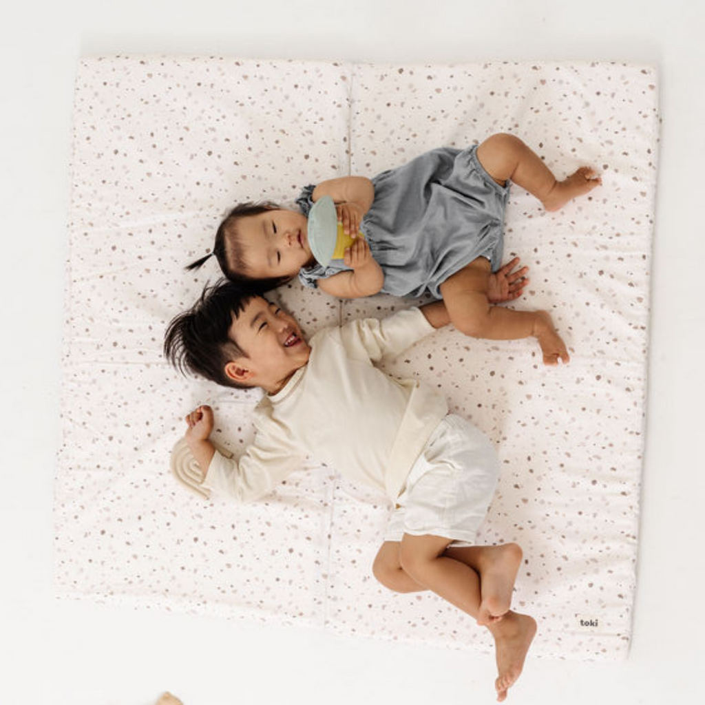 Toki Kids Terrazzo Chalk Organic Cotton Mat | Playroom Avenue