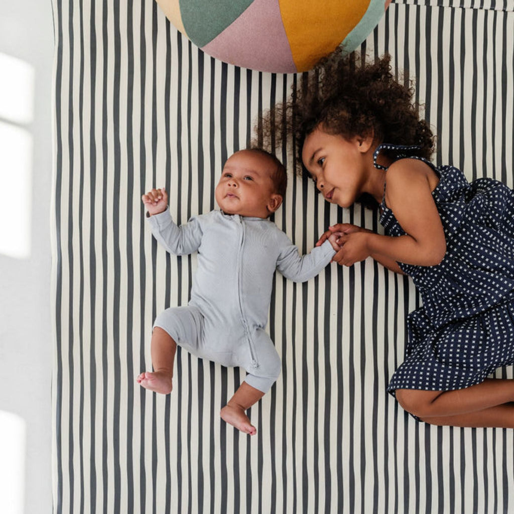 Toki Kids Bold Stripe Vegan Leather Mat | Playroom Avenue
