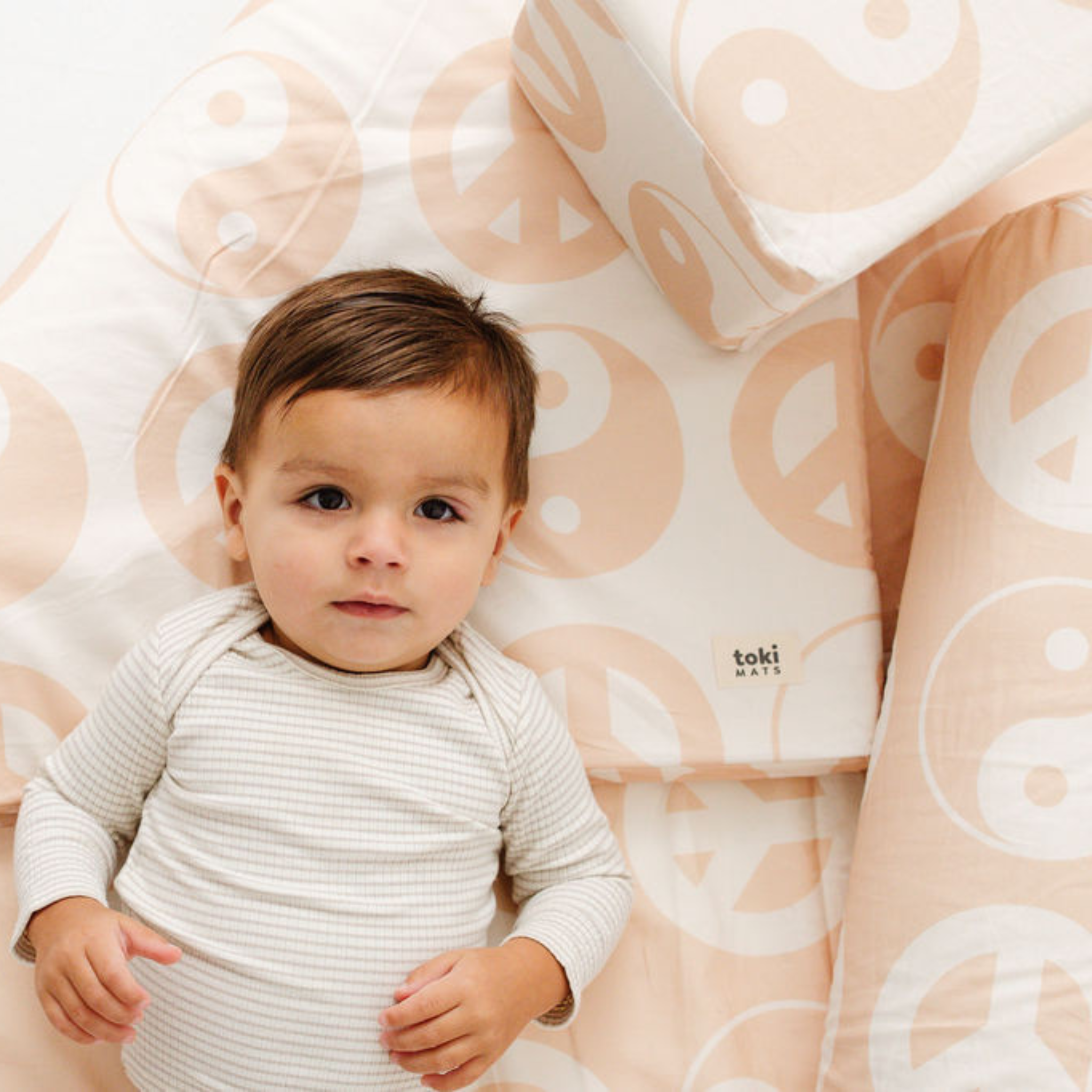 Toki Kids Beige Yin Yang Support Pillow - Playroom Avenue