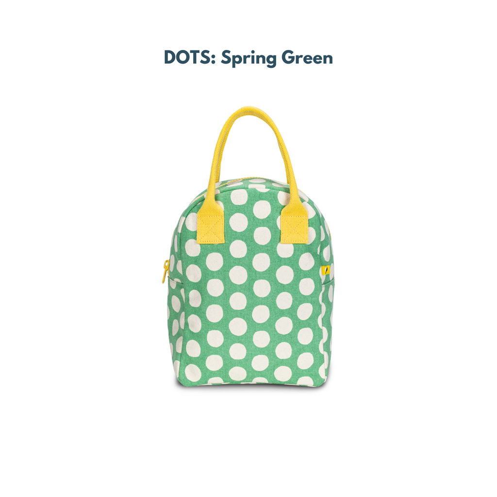 The Good Kiind Lunch Bags Dot Spring Green | Playroom Avenue
