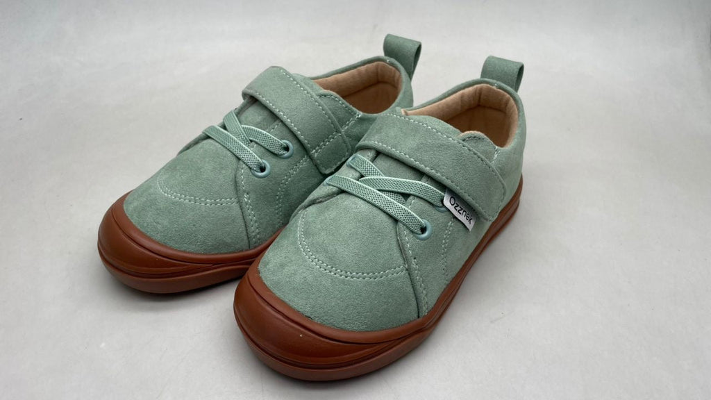 Ozznek Shoes Moss Suede Sneakers – Everyday Barefoot Sneakers for Toddlers & Kids | Playroom Avenue