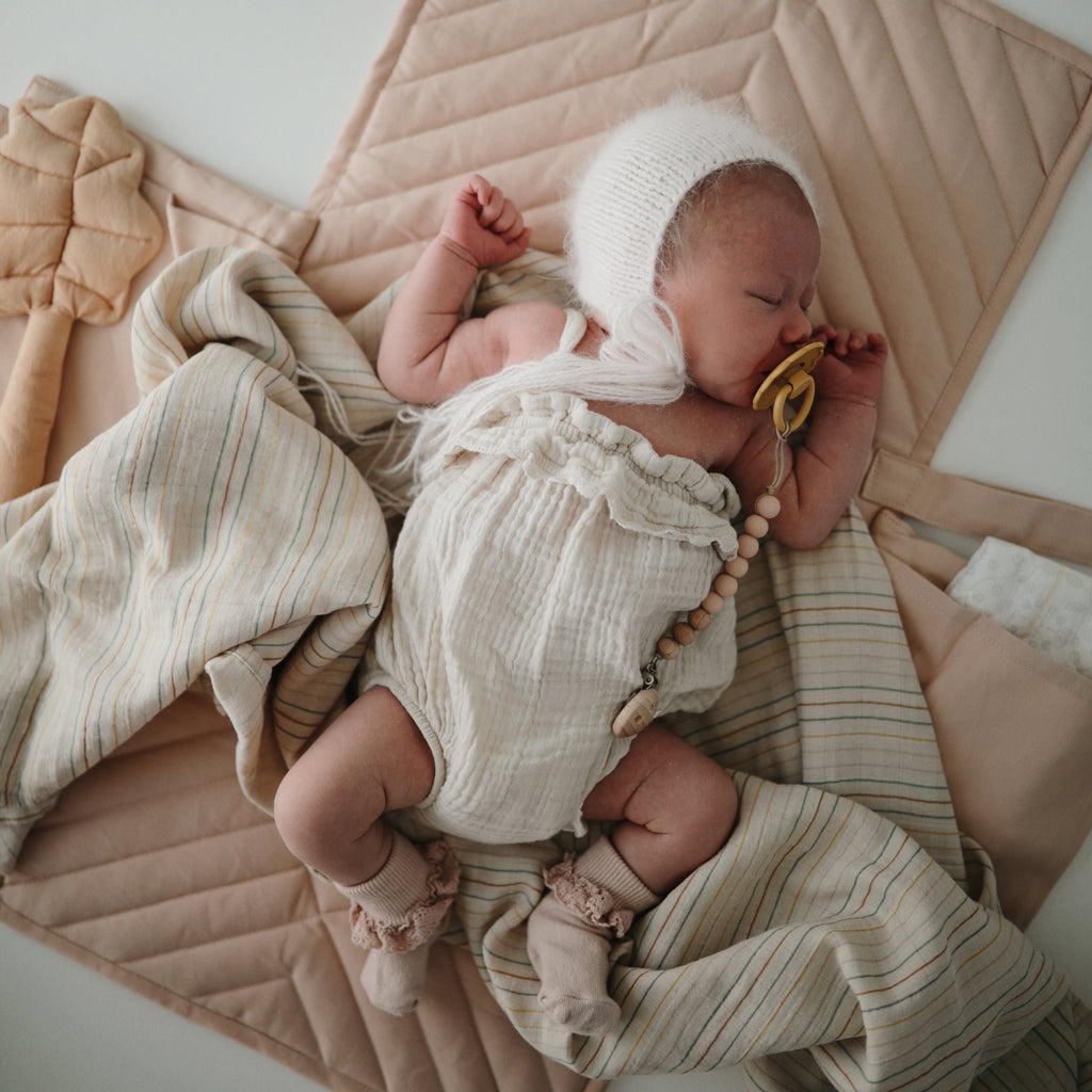 Mushie Organic Cotton Muslin Swaddle Blanket | Playroom Avenue