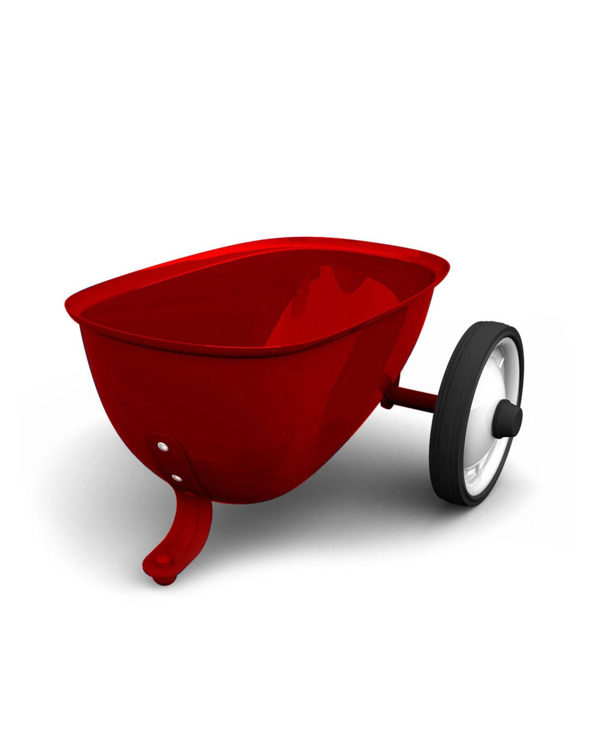 Red hitch for baghera cars on a white background