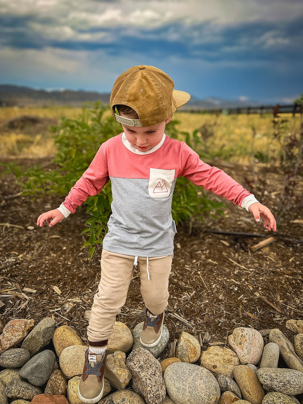 Keep the Littles Wild Mountain color block bamboo | Playroom Avenue