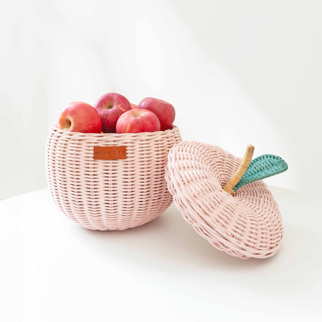 Momiji Apple Storage Basket Small - Pink | Playroom Avenue