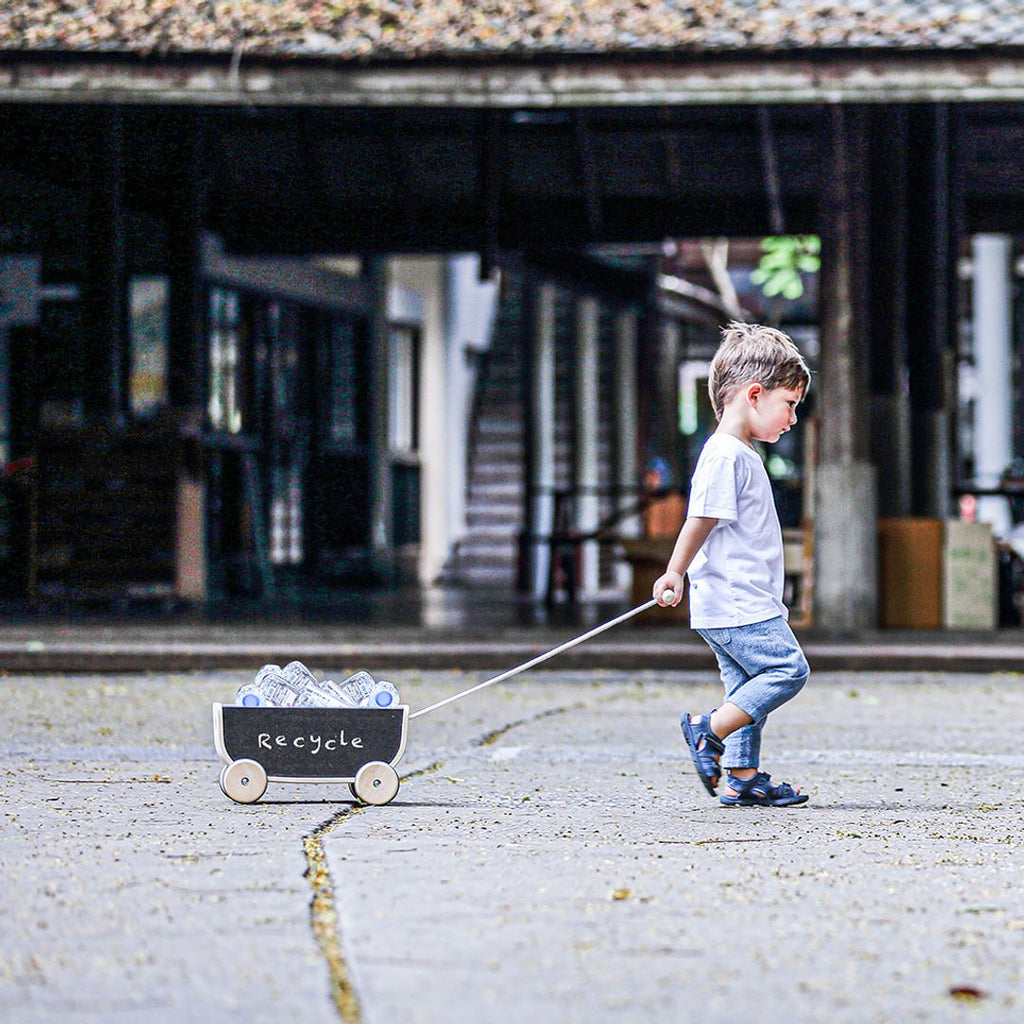 PlanToys Wagon - Black | Playroom Avenue