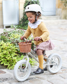 Baghera Ride-On Balance Bike Ivory White + Helmet