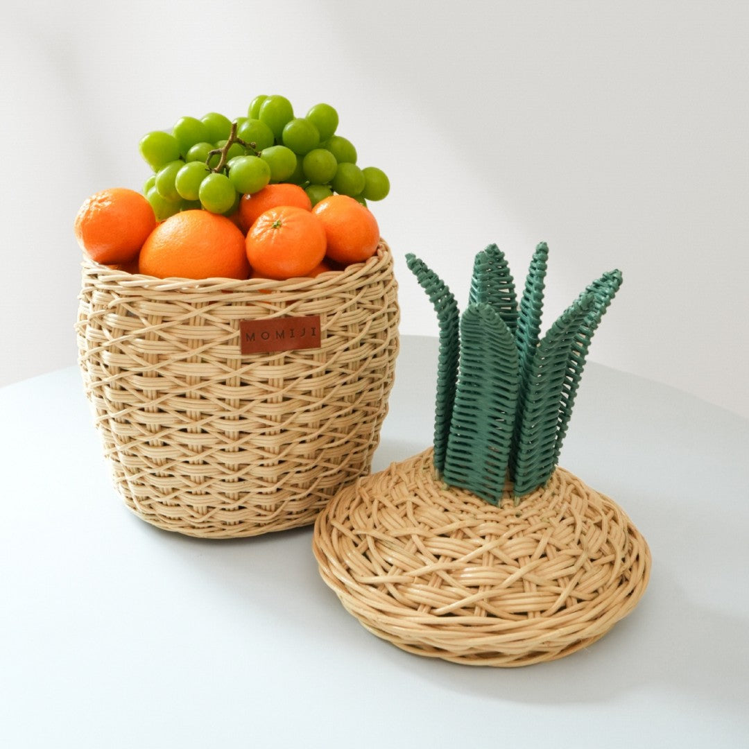 Momiji Pineapple Storage Basket Small - Natural | Playroom Avenue