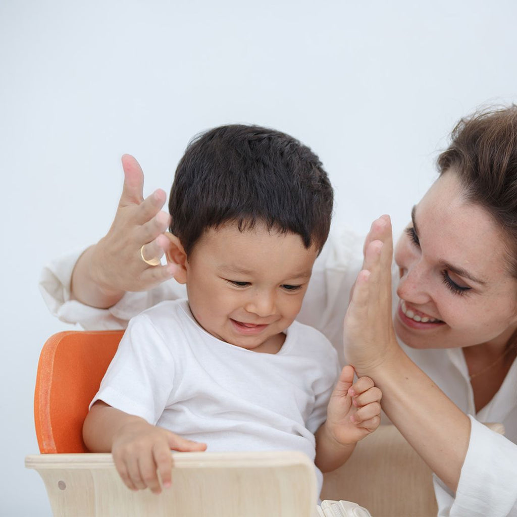 PlanToys High Chair - Orange | Playroom Avenue