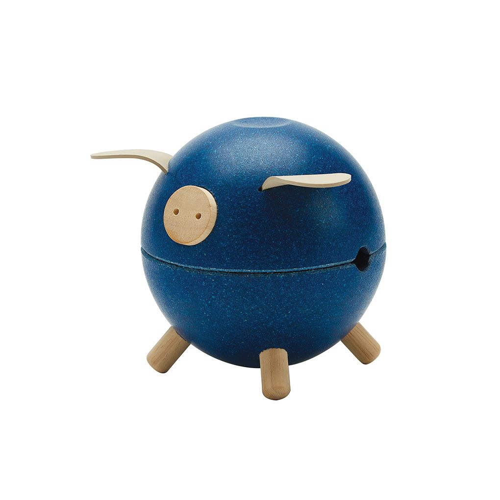 PlanToys Piggy Bank Blue - Orchard - Playroom Avenue