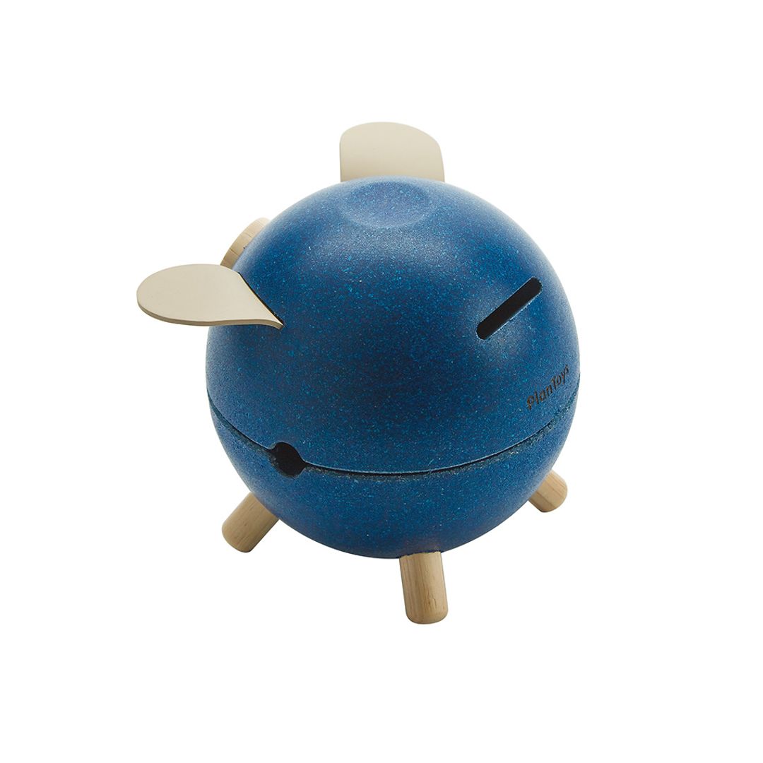 PlanToys Piggy Bank Blue - Orchard - Playroom Avenue