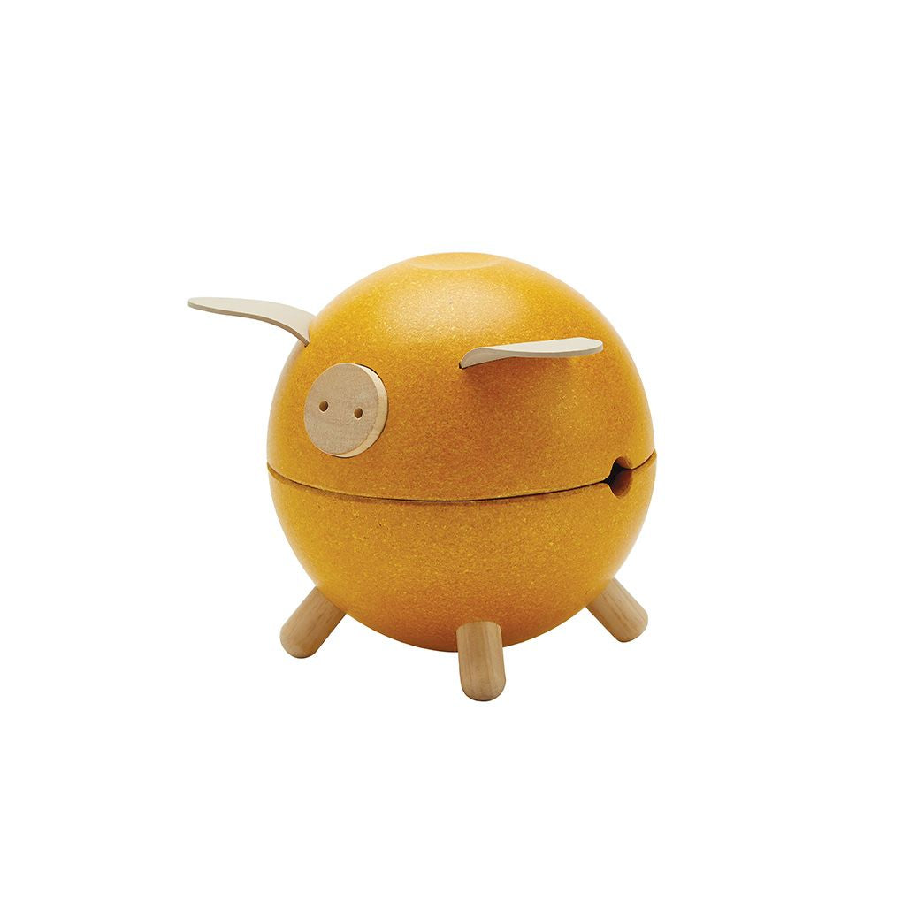 PlanToys Piggy Bank Yellow - Orchard | Playroom Avenue