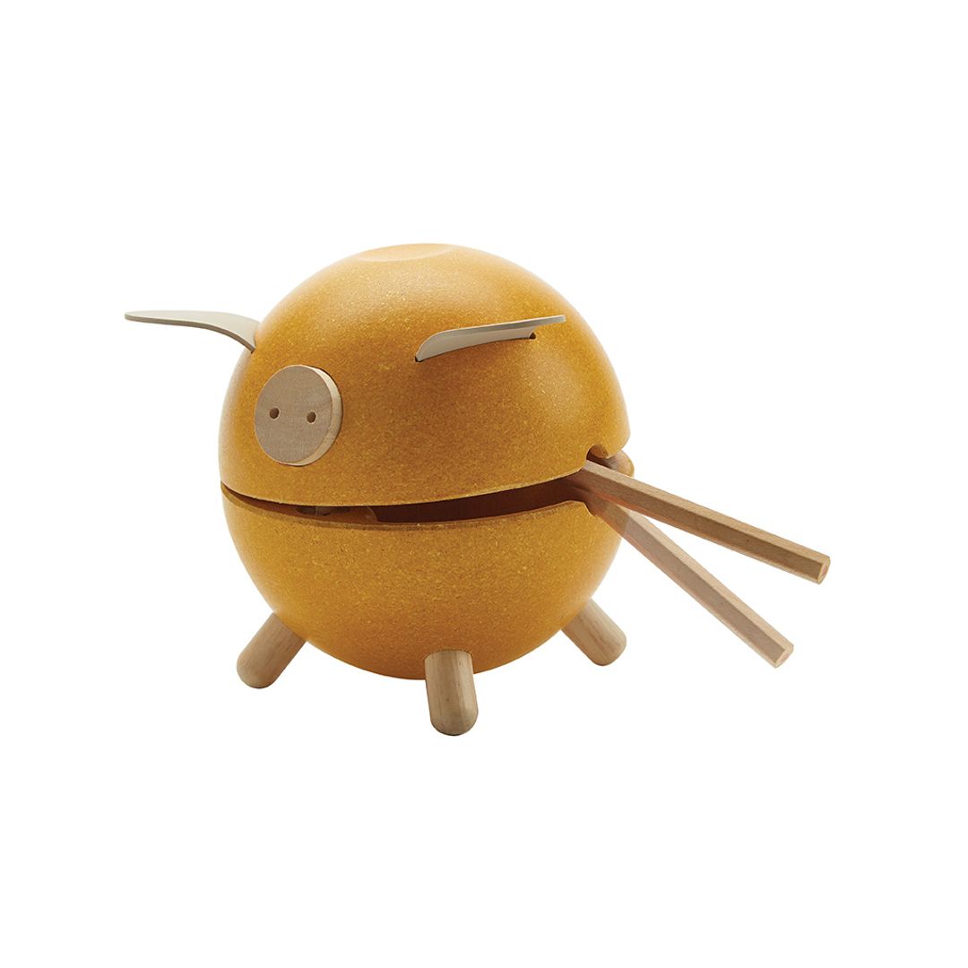 PlanToys Piggy Bank Yellow - Orchard | Playroom Avenue