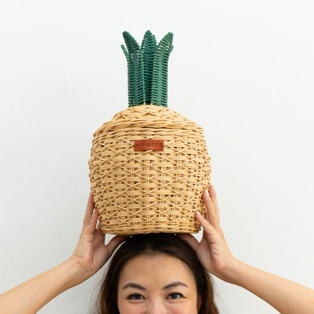 Momiji Pineapple Storage Basket Small - Natural | Playroom Avenue