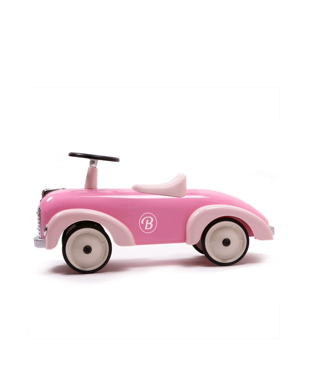 Pink baghera speedster car with a visible brand logo on a white background