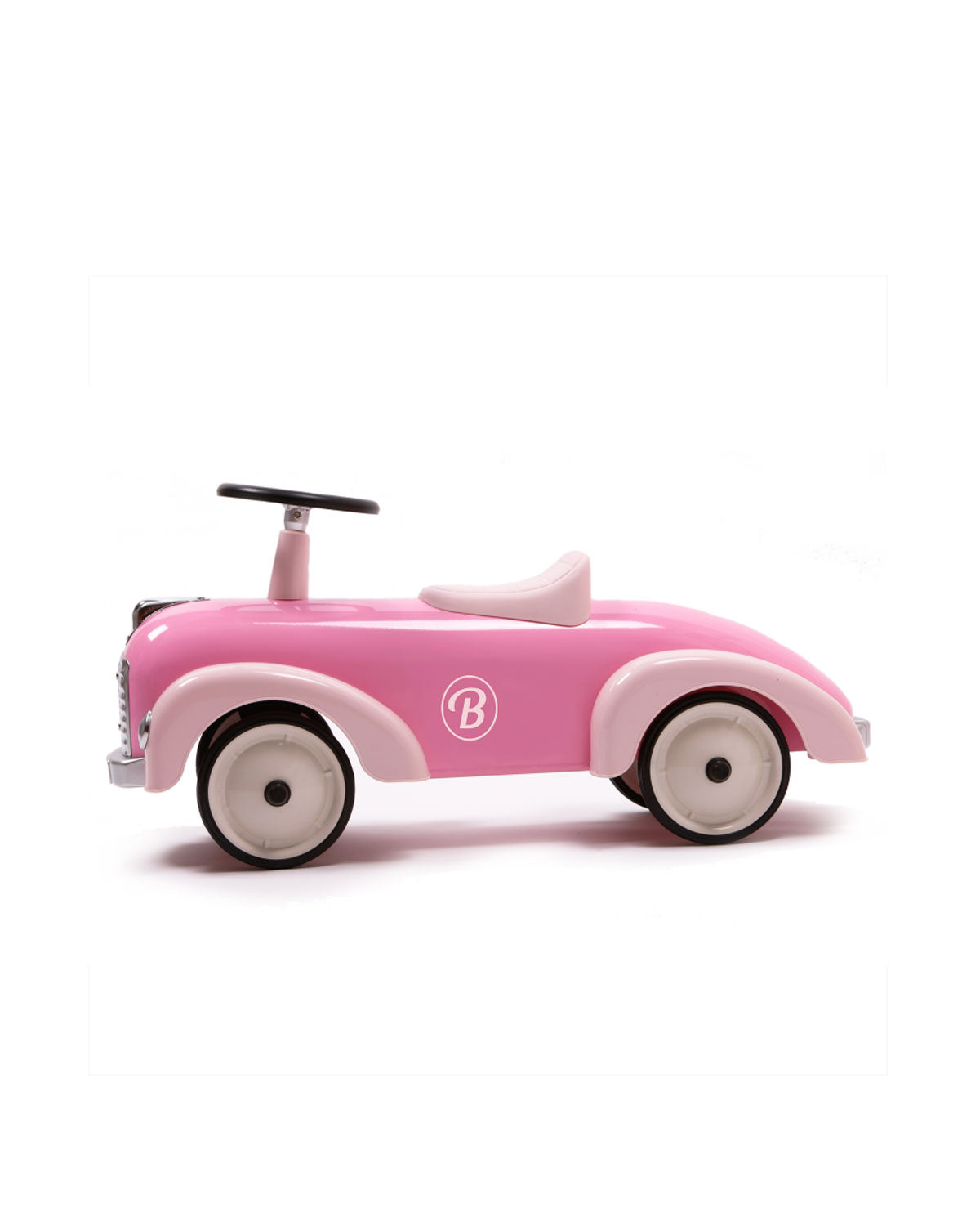 Pink baghera speedster car with a visible brand logo on a white background