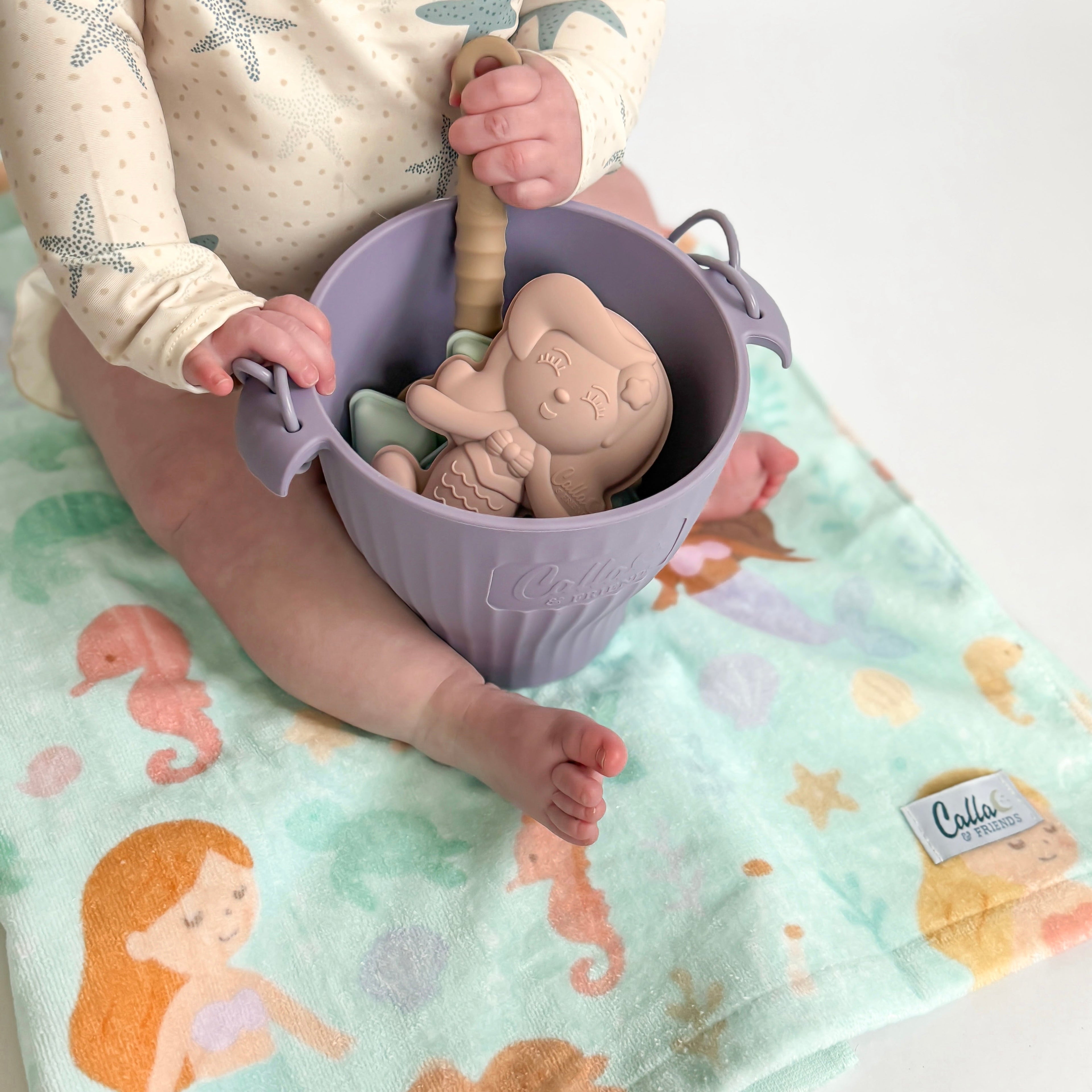Calla and Friends Mermaid's Cove Silicone Beach Toy Set | Playroom Avenue